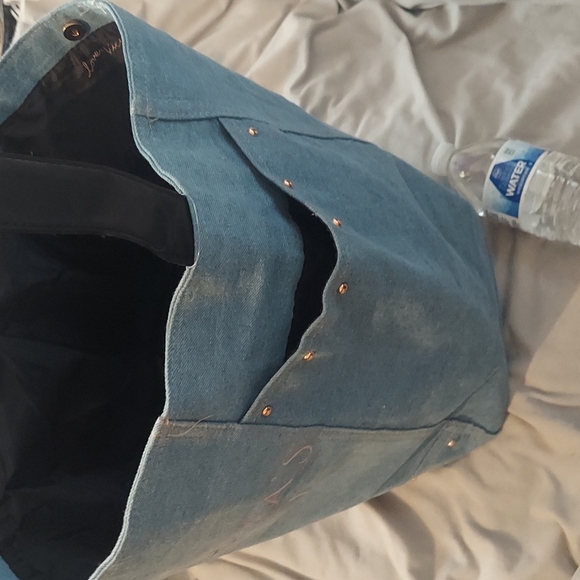 Victoria's Secret Denim tote bag NWOT - Picture 5 of 9